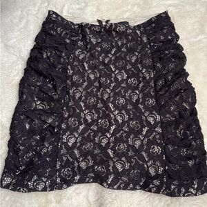 Elegant Black Lace Skirt